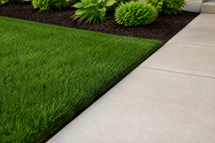 Clean lawn border after detailed Lawn Mowing service