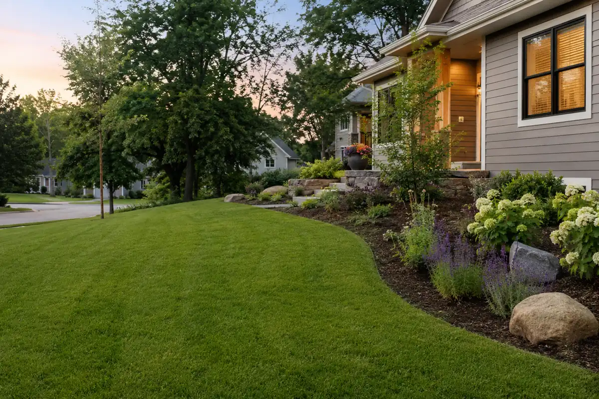 Mankato Lawn Care maintaining a water-wise residential landscape